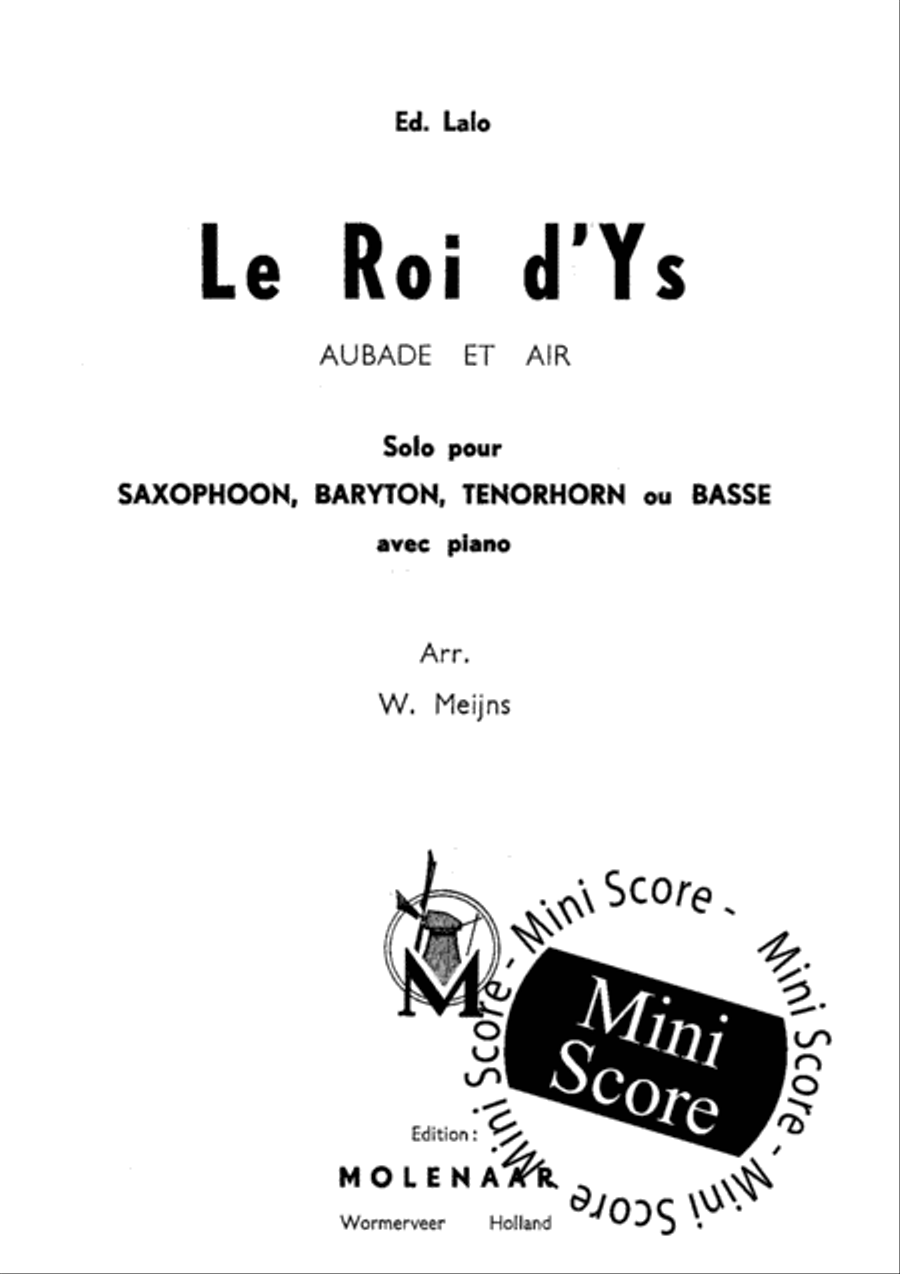 Le Roi d'Ys Le Roi d'Ys Piano Accompaniment scores gallery preview page 3