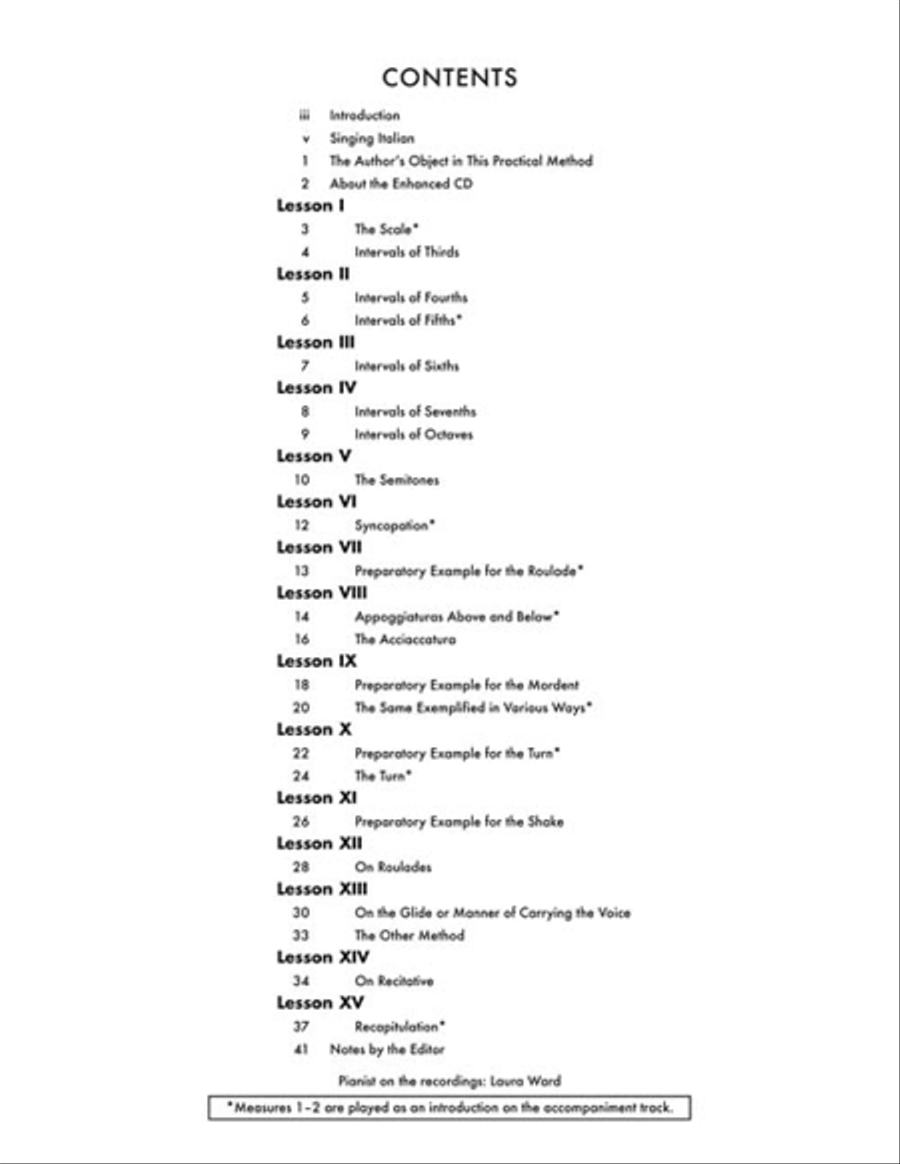 Practical Method of Italian Singing Voice Solo scores gallery preview page 3