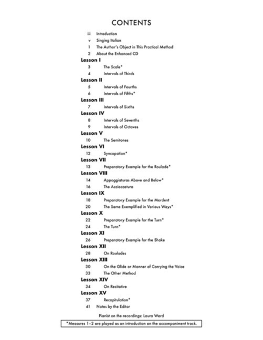 Practical Method of Italian Singing