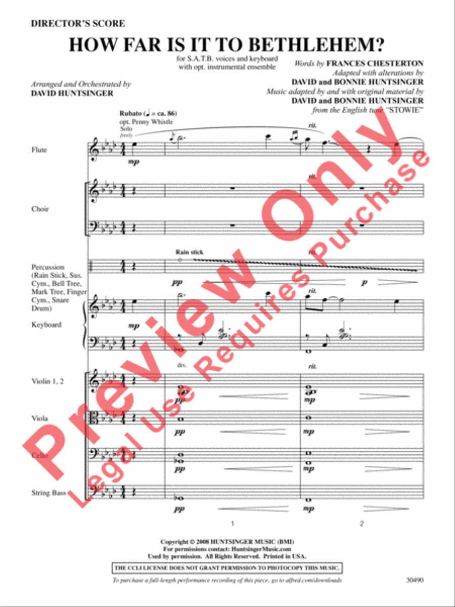 How Far Is It to Bethlehem? Choir scores gallery preview page 2