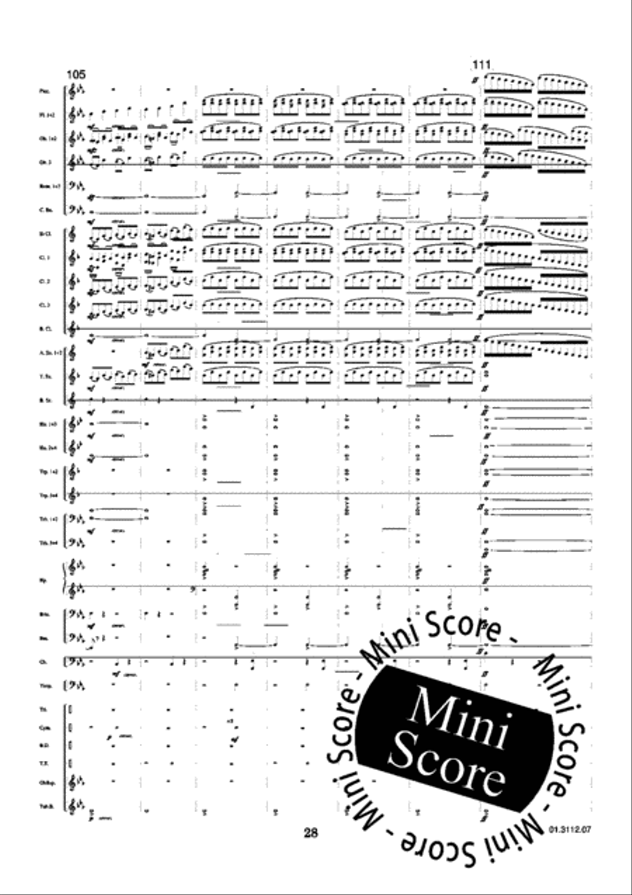 Baba Yaga/La Grande Porte de Kiev Concert Band scores gallery preview page 32