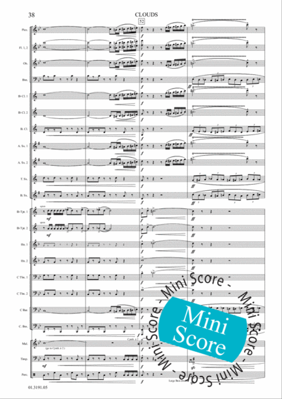 Clouds Clouds Concert Band scores gallery preview page 44