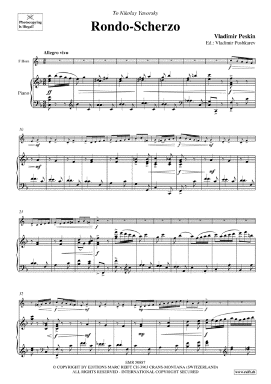 Rondo-Scherzo Horn scores gallery preview page 4