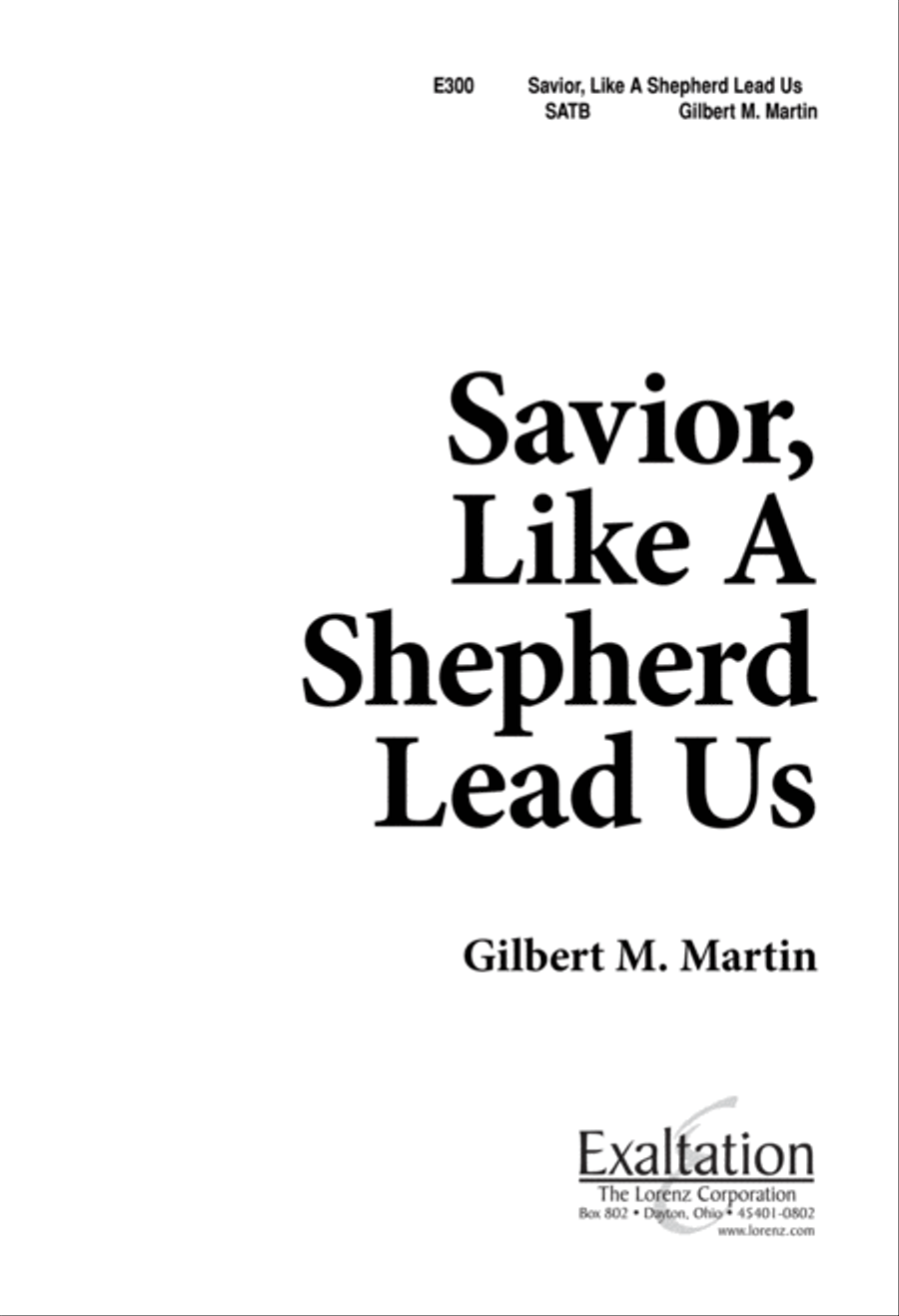 Savior, Like a Shepherd, Lead Us 4-Part scores gallery preview page 2