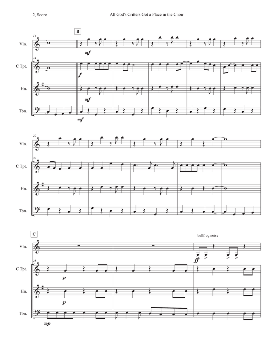 A Place In The Choir A Place In The Choir Choir scores gallery preview page 2
