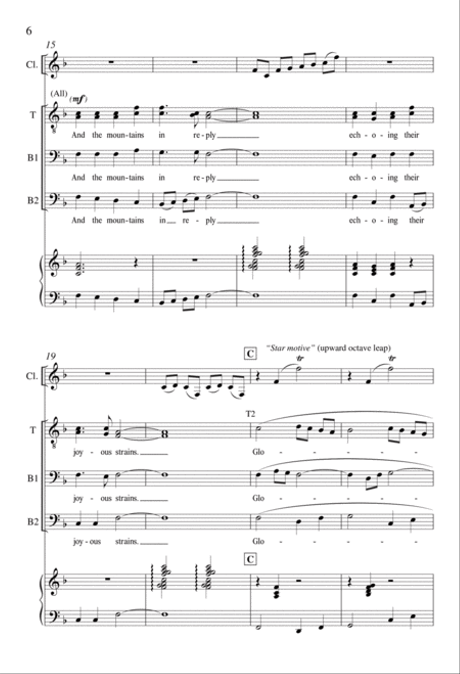 Angels Singing TTBB scores gallery preview page 6