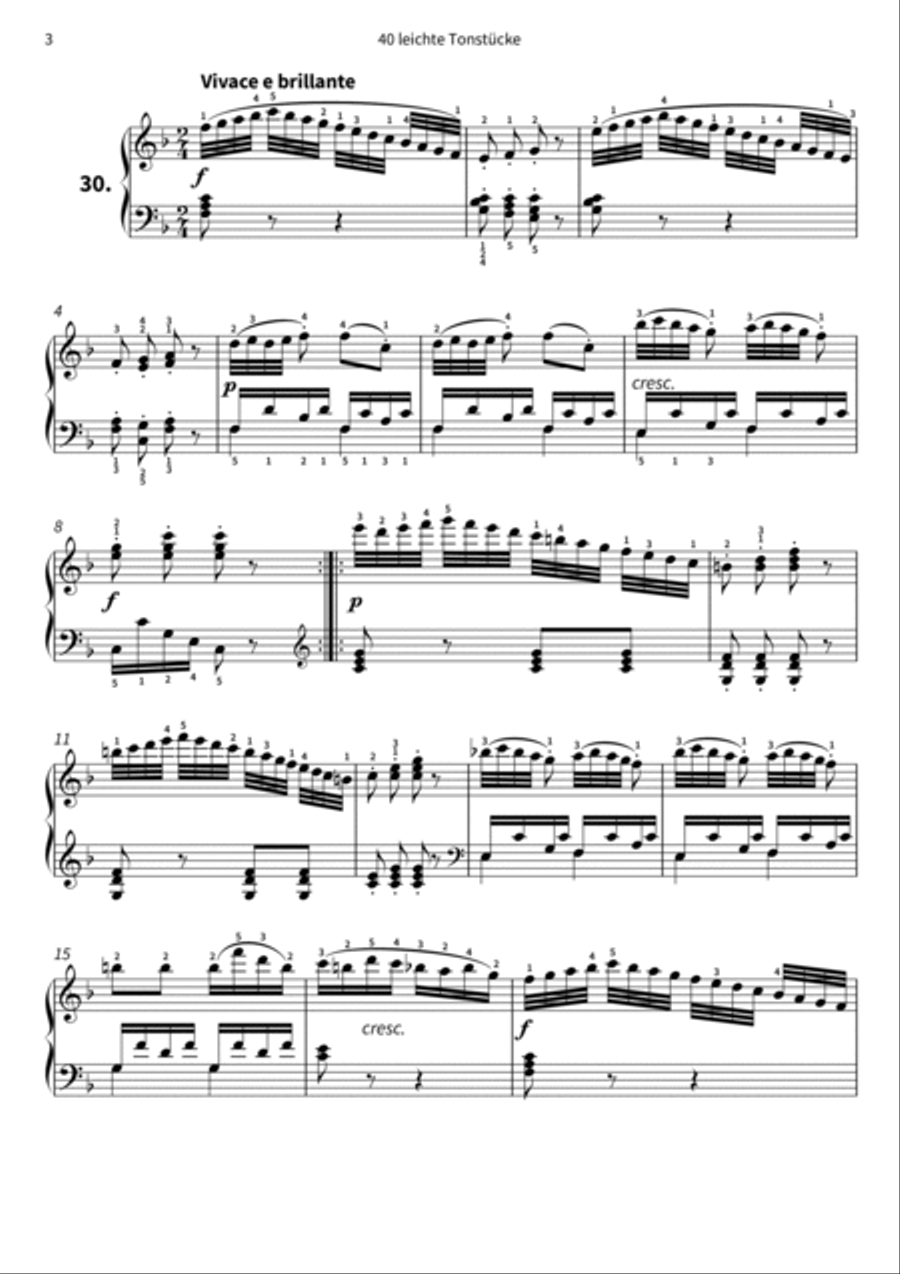 40 leichte Tonstucke Piano scores gallery preview page 5