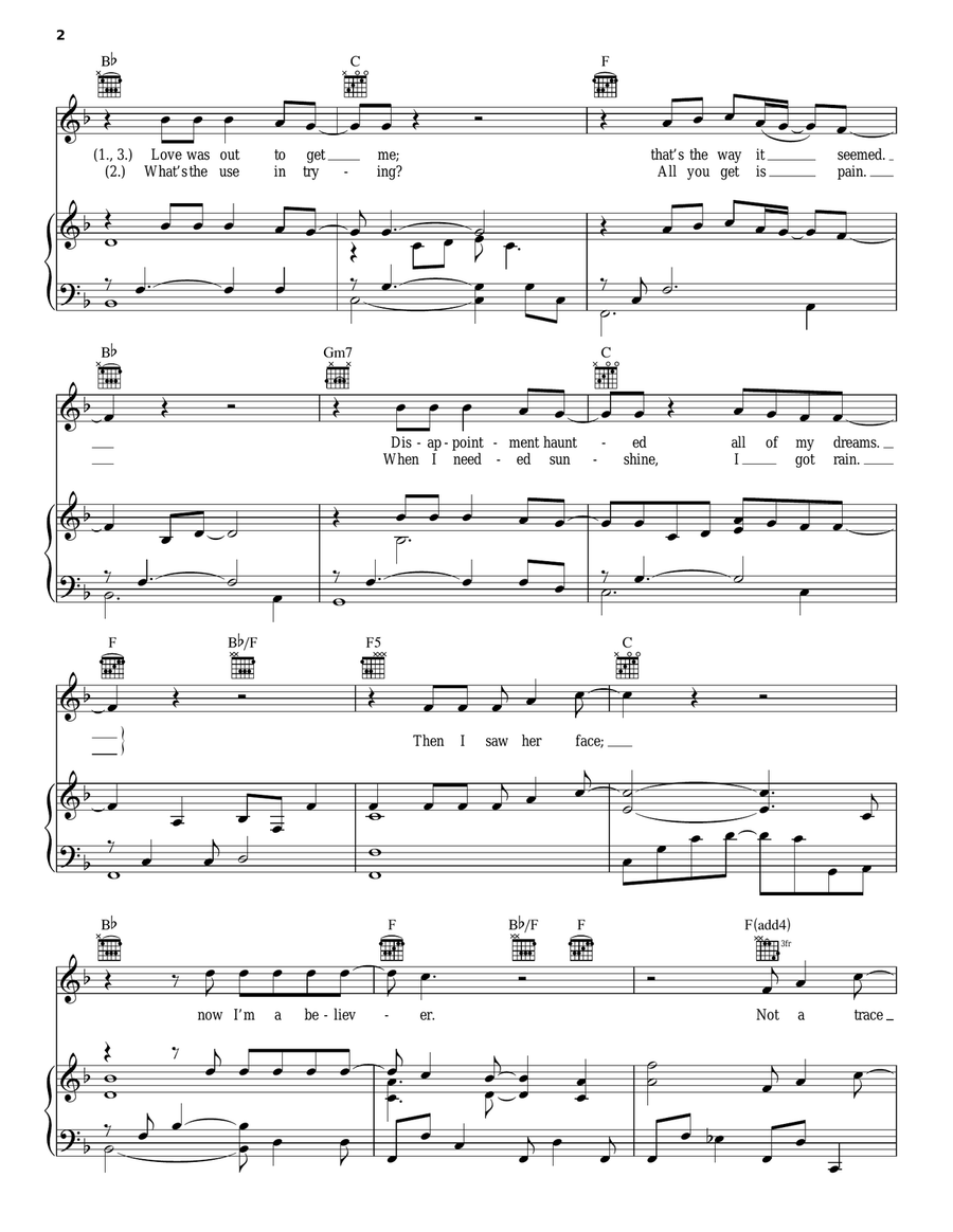 I'm A Believer Piano, Vocal, Guitar scores gallery preview page 2