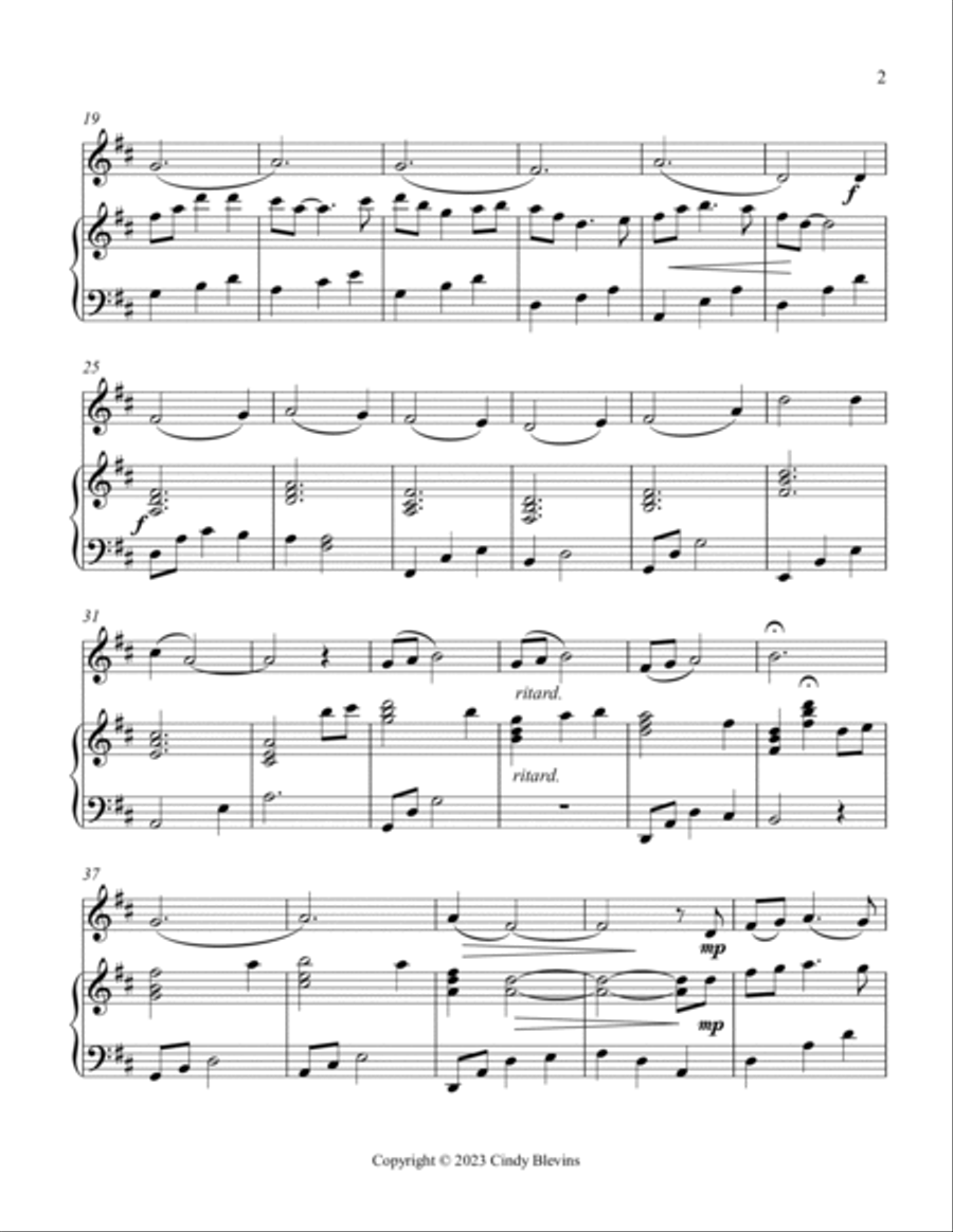 Barbara Allen, Harp and Tin Whistle (D) Harp scores gallery preview page 3