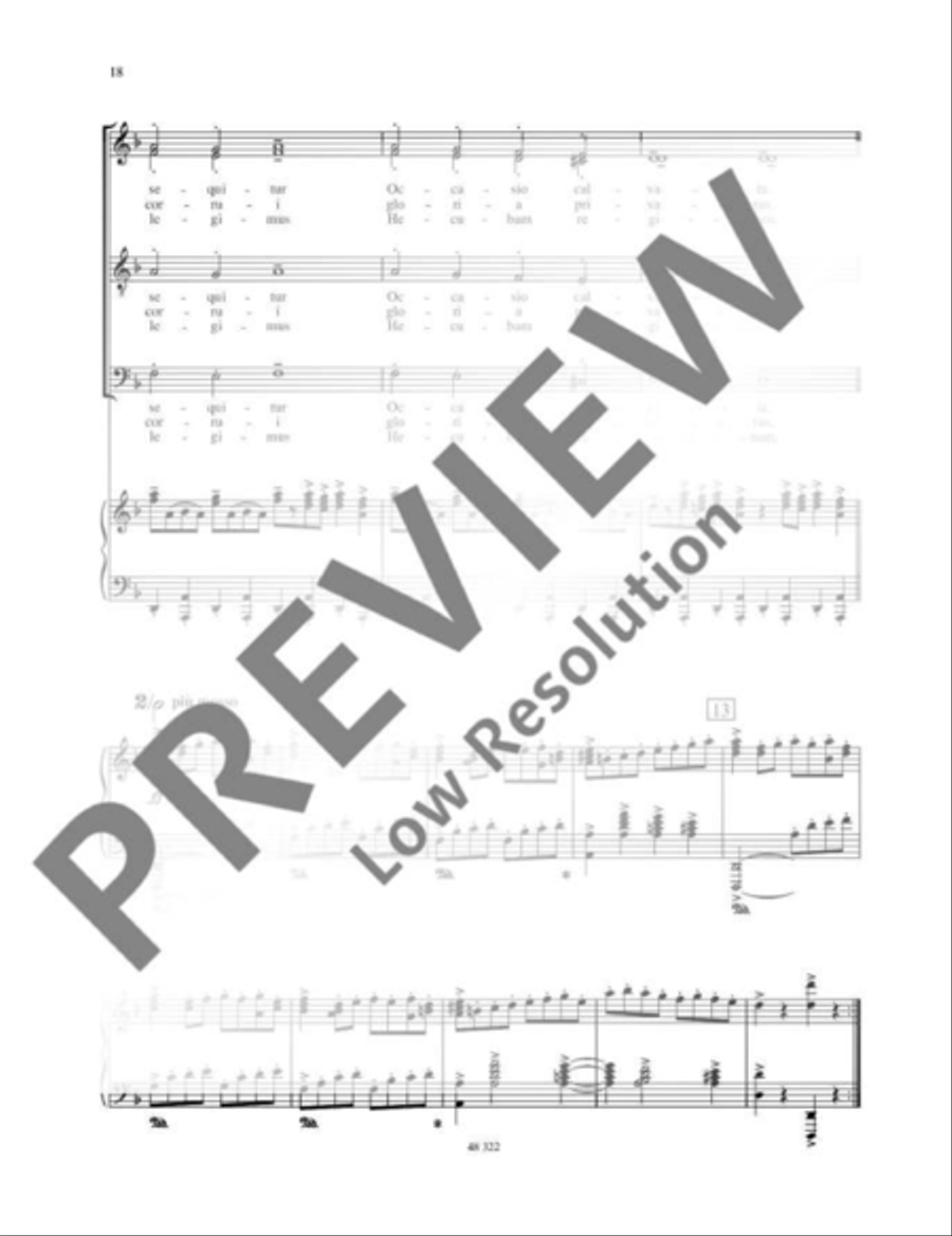 Carmina Burana 4-Part scores gallery preview page 19