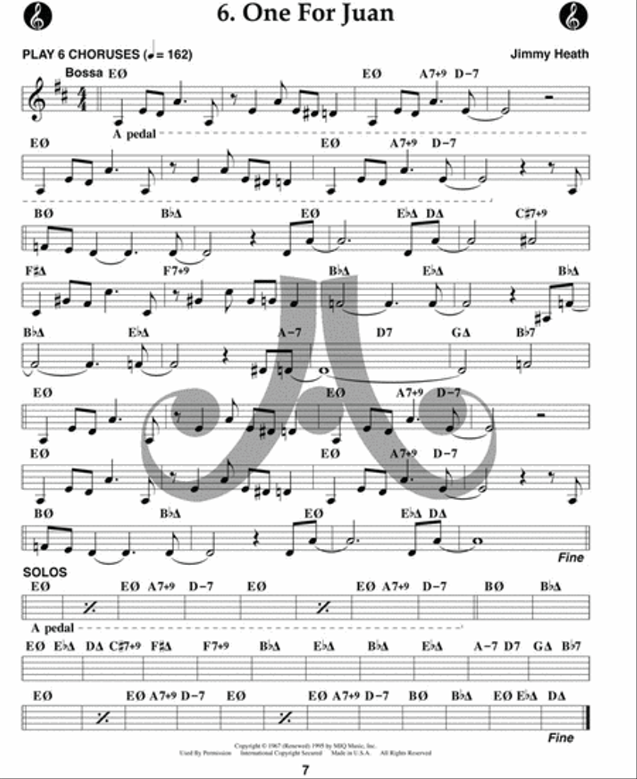 Volume 122 - Jimmy Heath Tenor Saxophone scores gallery preview page 7