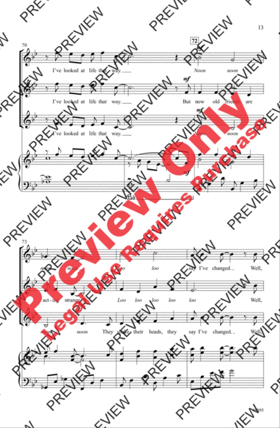 Both Sides Now Women's Choir scores gallery preview page 13