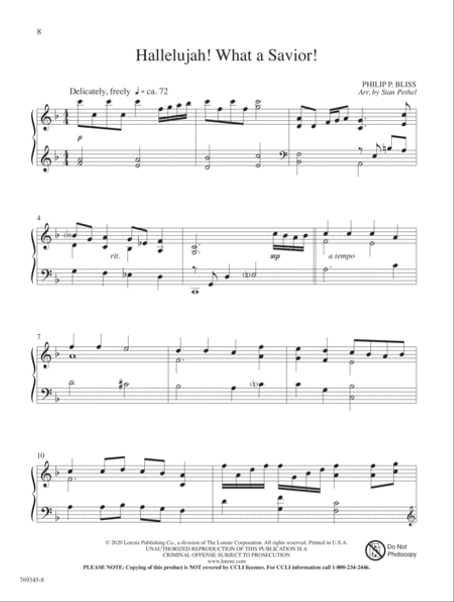 Jesus, Lover of My Soul Piano Solo scores gallery preview page 4