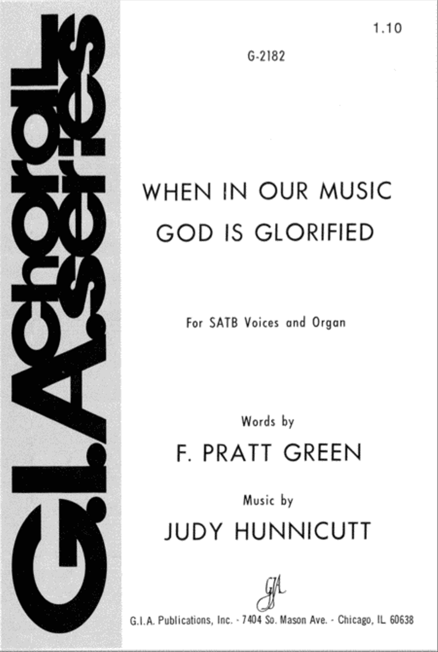 When, in Our Music, God Is Glorified 4-Part scores gallery preview page 1