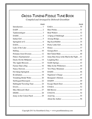 Cross-Tuning Fiddle Tune Book