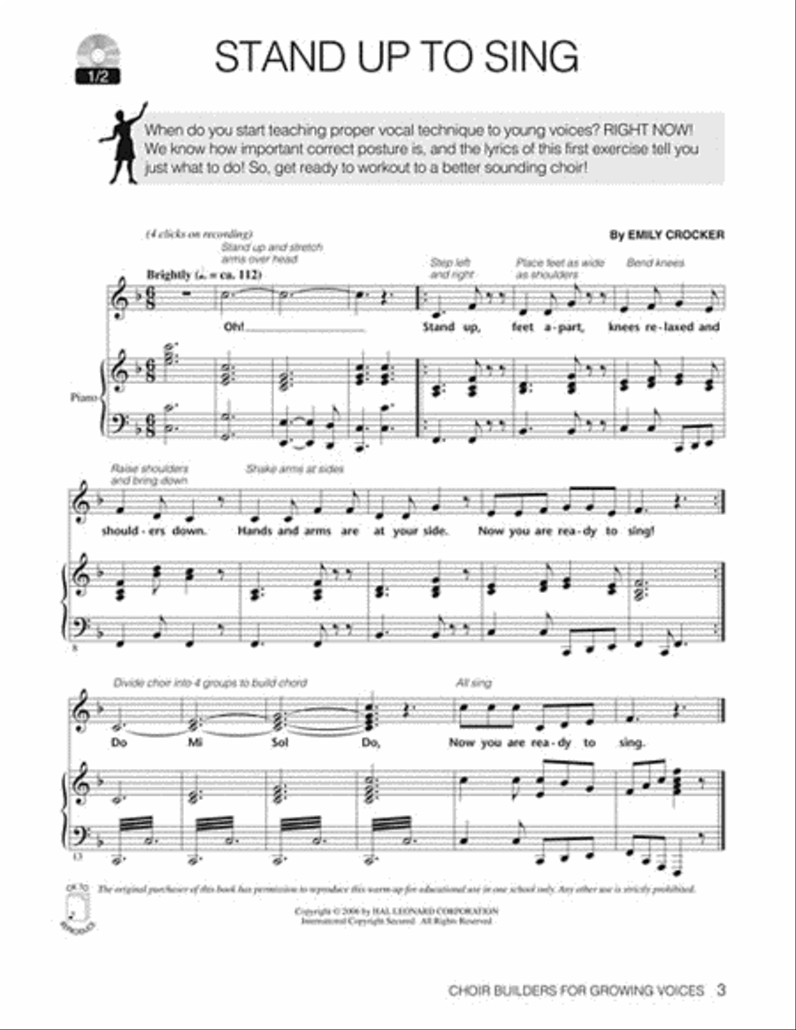 Choir Builders for Growing Voices Choir scores gallery preview page 2