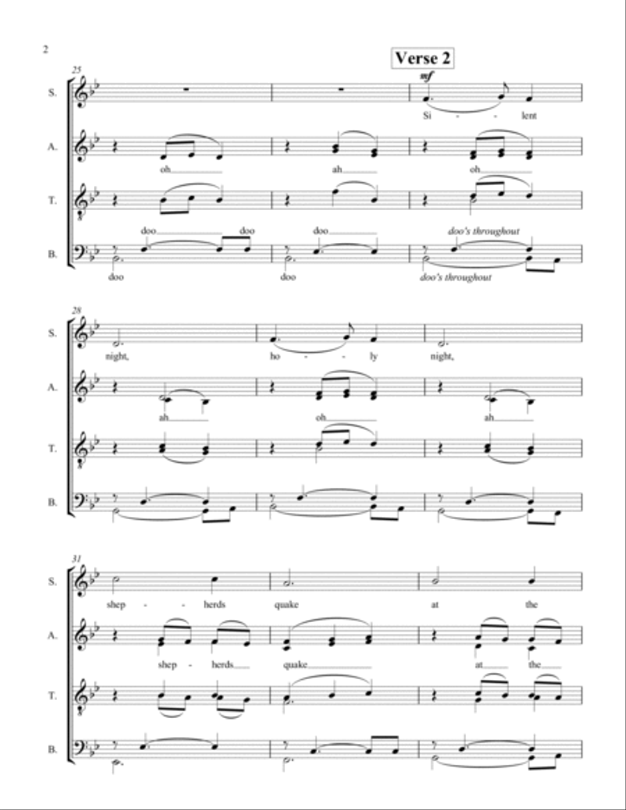 Silent Night Silent Night Divisi scores gallery preview page 2