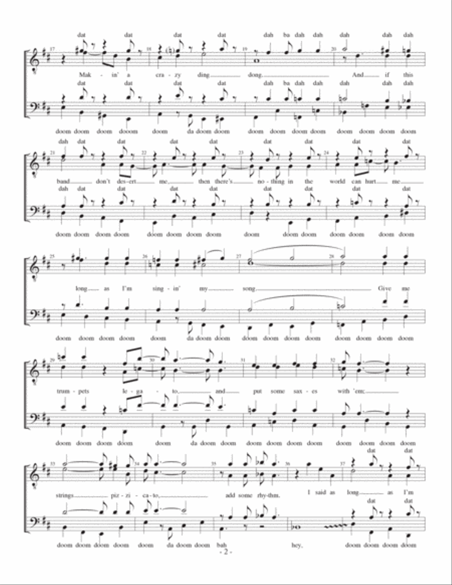 As Long As I'm Singing A Cappella scores gallery preview page 2