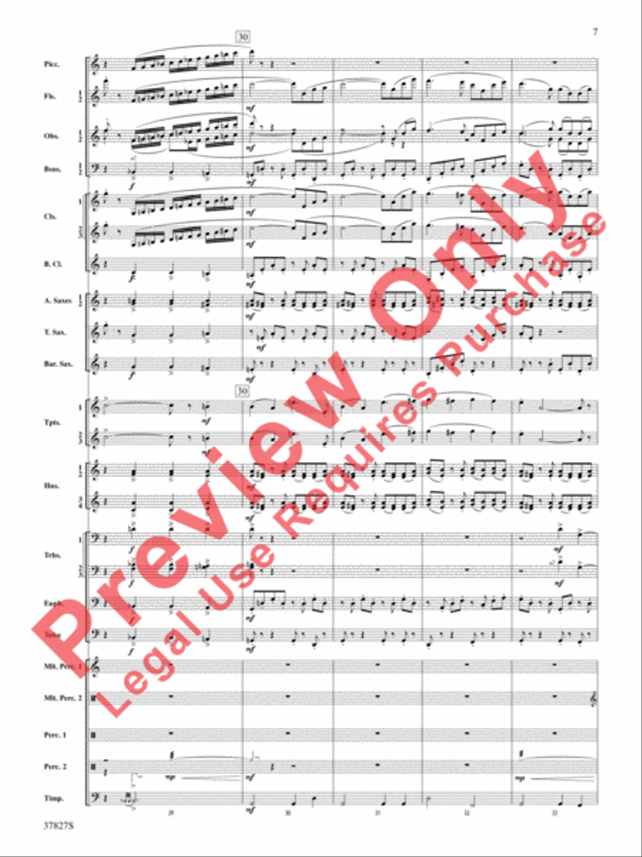 The Winged Stallion Concert Band scores gallery preview page 8