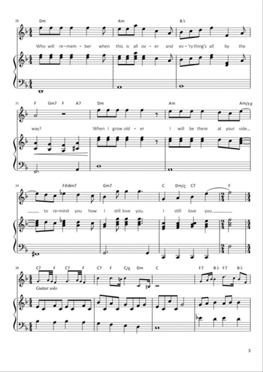 Love Of My Life Voice scores gallery preview page 3
