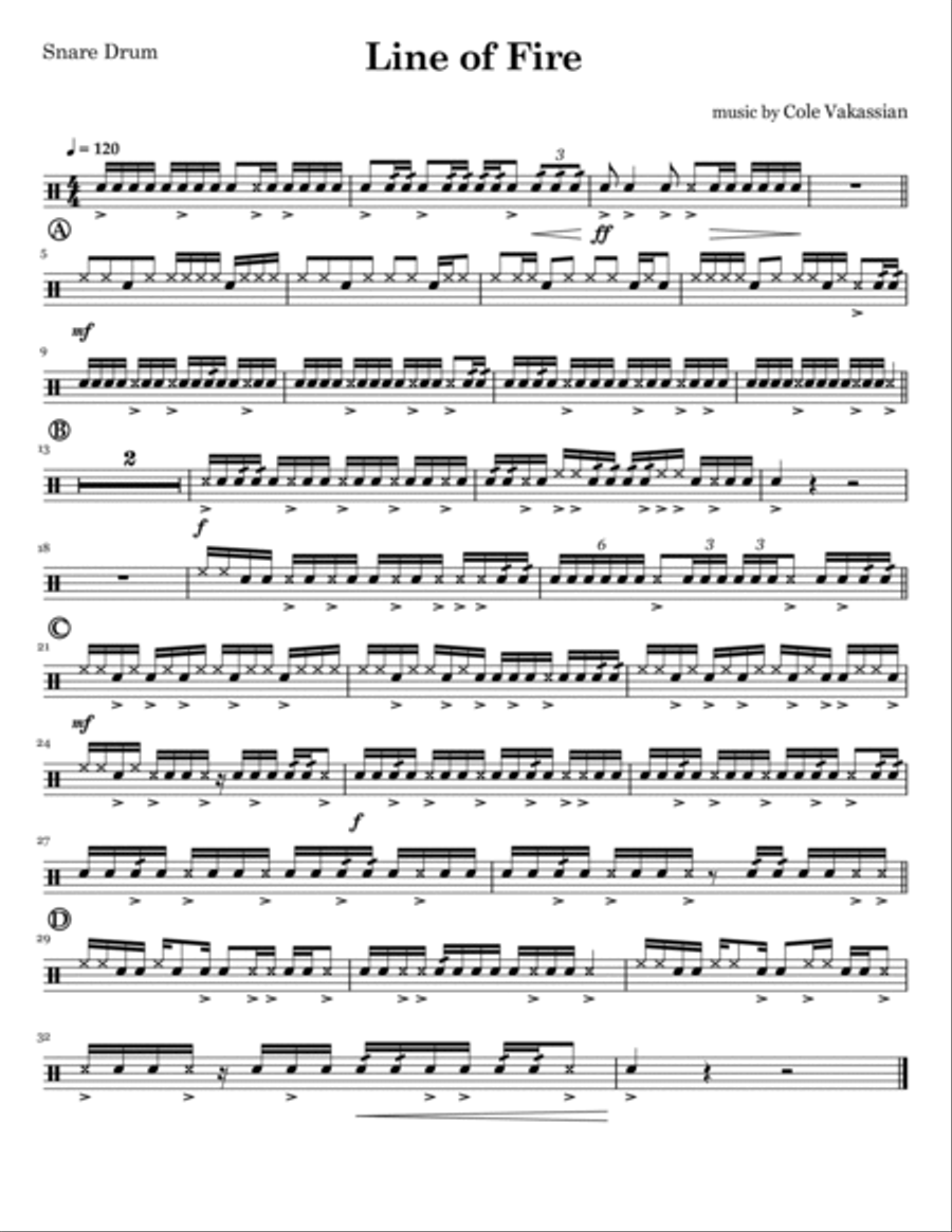 Line of Fire Marching Band scores gallery preview page 4
