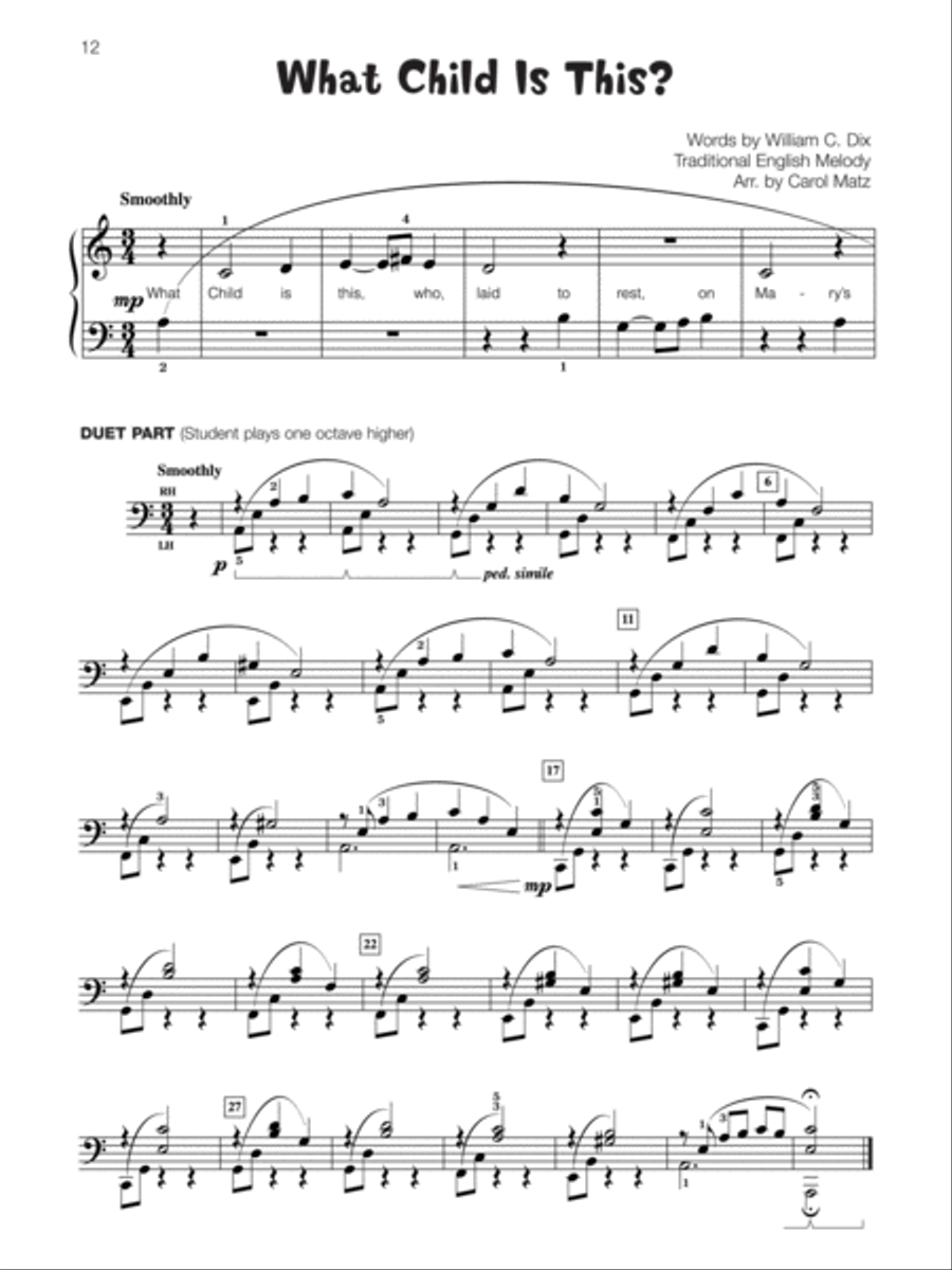 Famous & Fun Christmas, Book 3 Piano Method scores gallery preview page 3