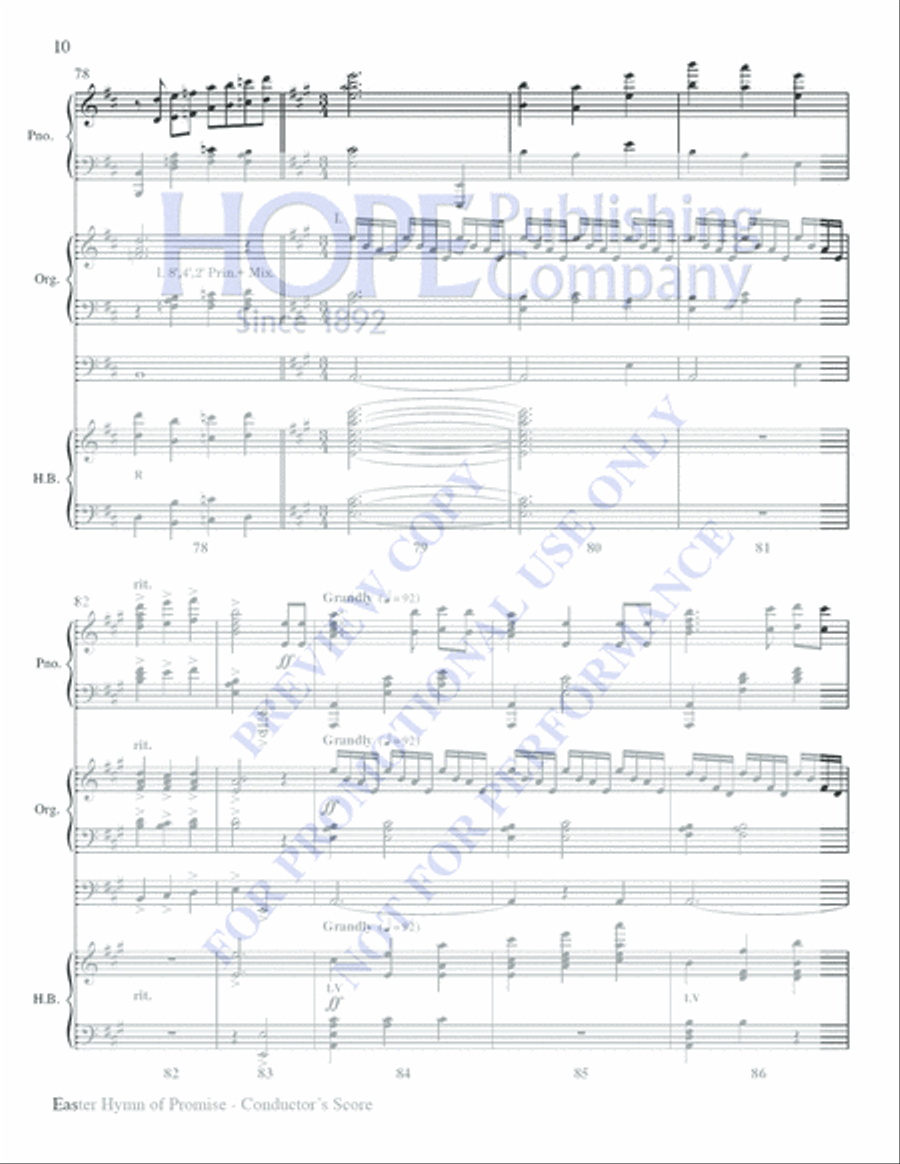 Easter Hymn of Promise Easter Hymn of Promise Choir scores gallery preview page 9