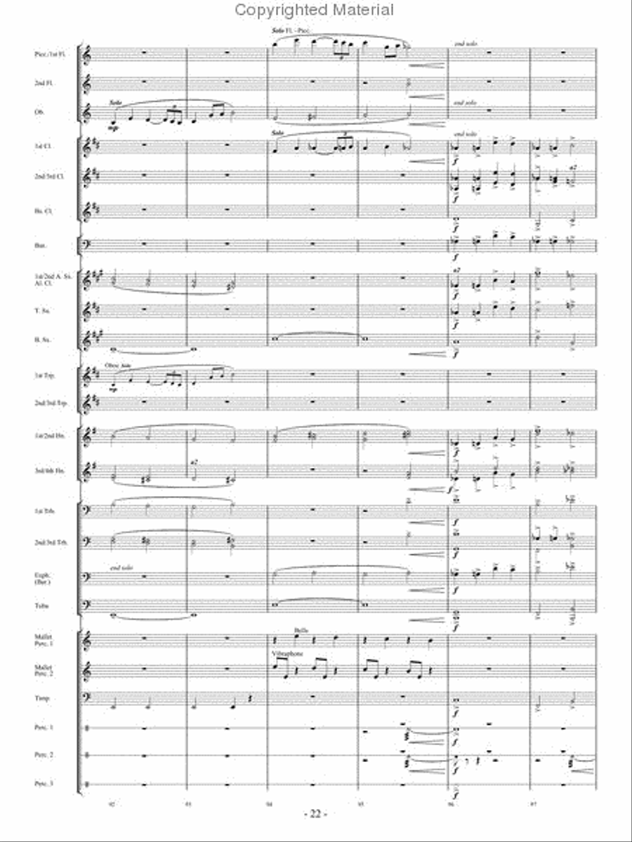 In Pursuit of Troy Concert Band - Sheet Music page 20