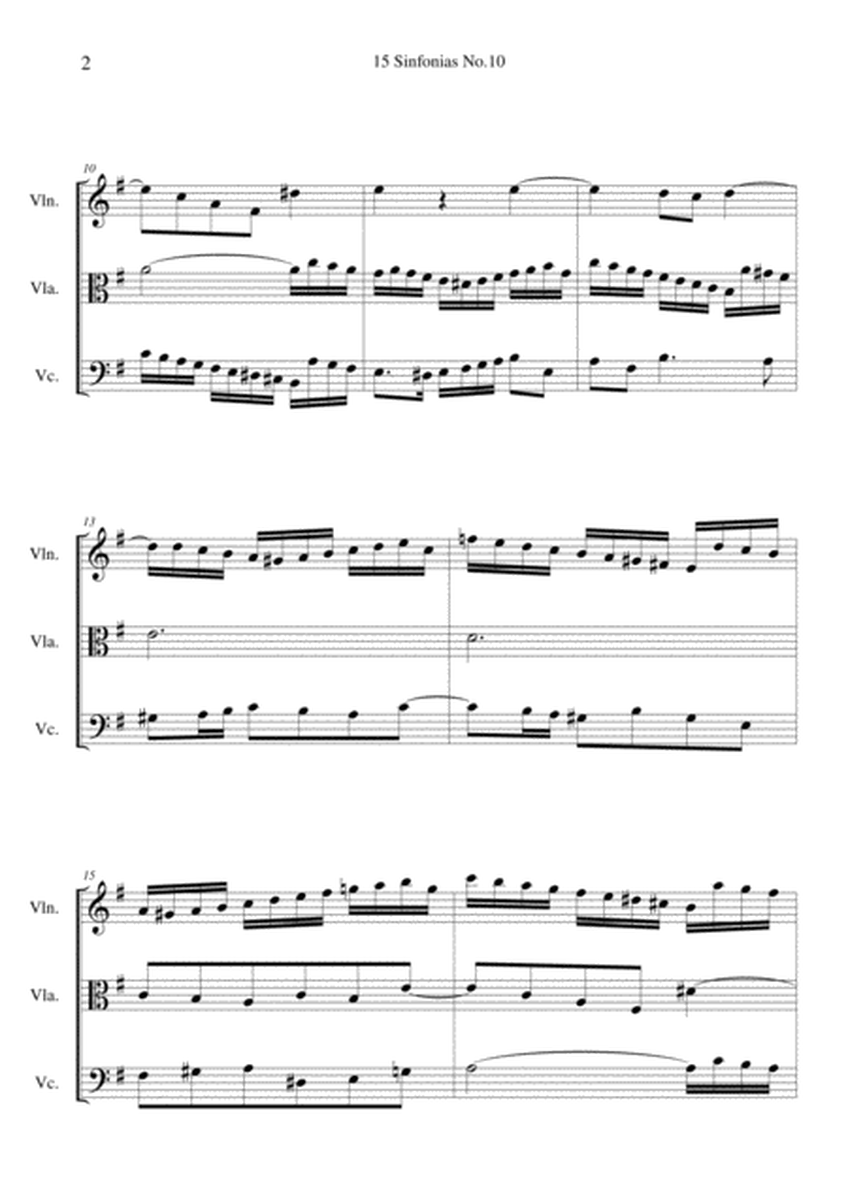 Sinfonias No.10 BWV 796