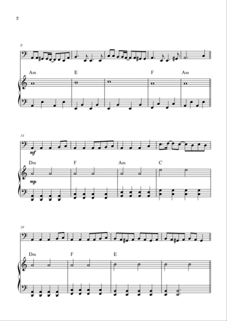 Bloody Mary Piano scores gallery preview page 2