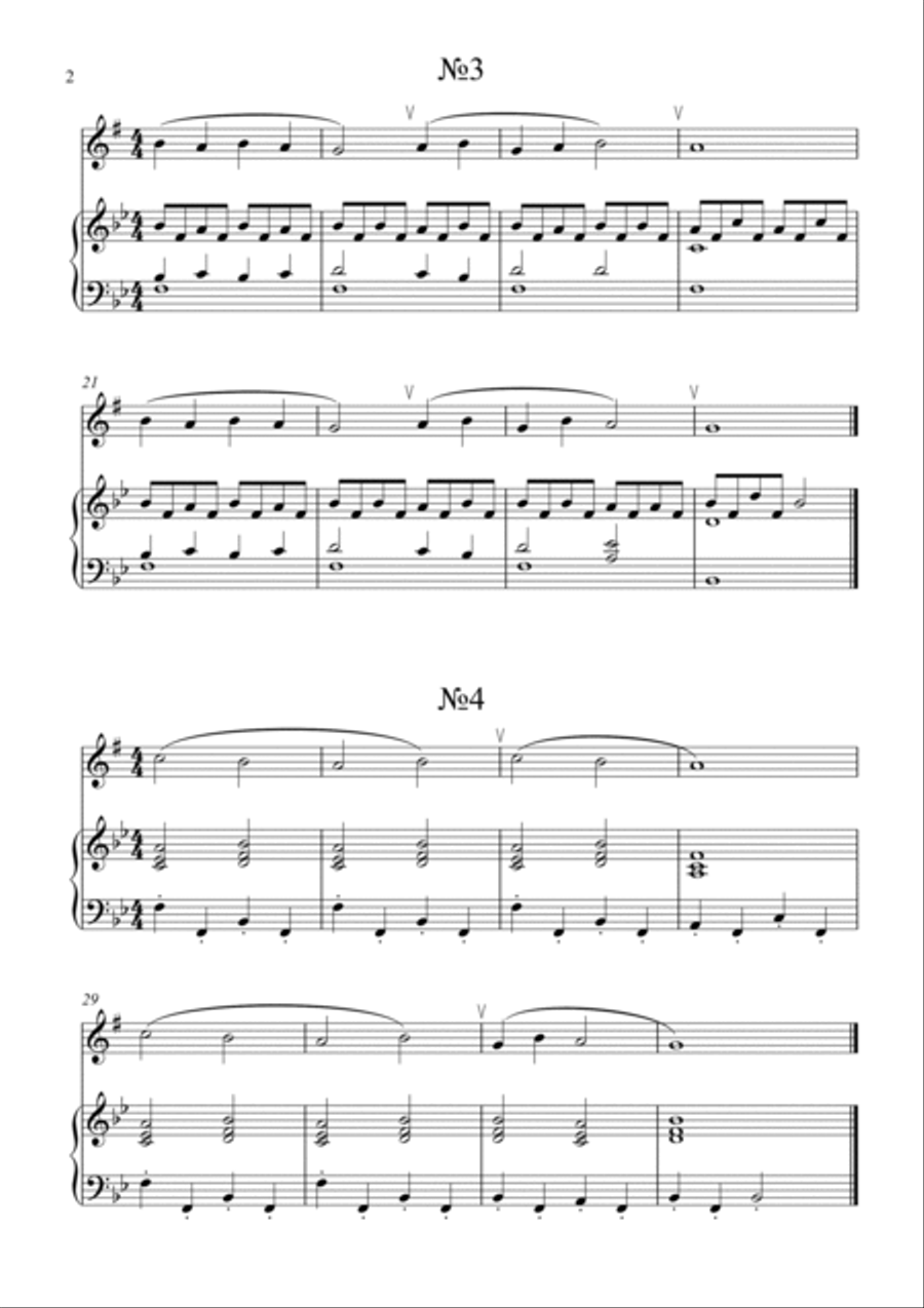 Saxophonises - very easy pieces-exercises Piano scores gallery preview page 2