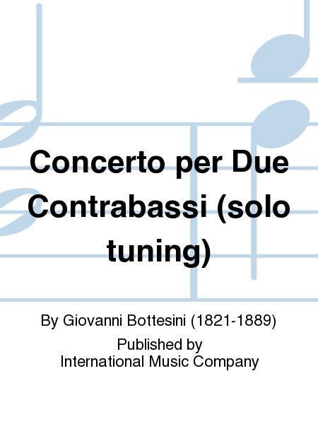 Concerto per Due Contrabassi (MENSCH)