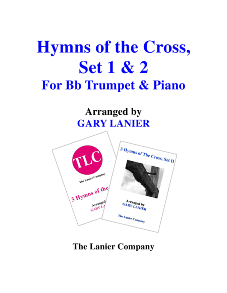HYMNS of THE CROSS, Set 1 & 2 (Duets - Bb Trumpet and Piano with Parts) image number null