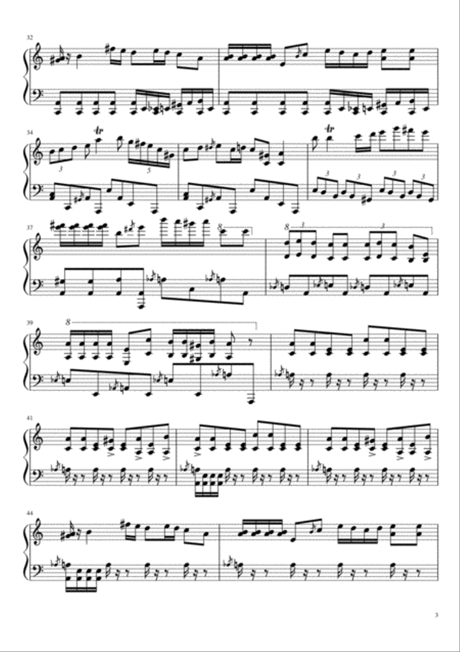 Key MEP project final submission Piano Solo scores gallery preview page 3