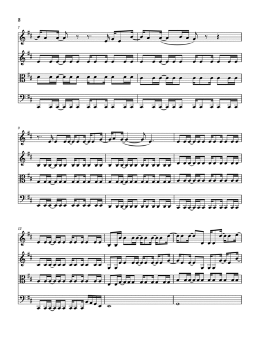 Crazy Crazy String Quartet scores gallery preview page 3