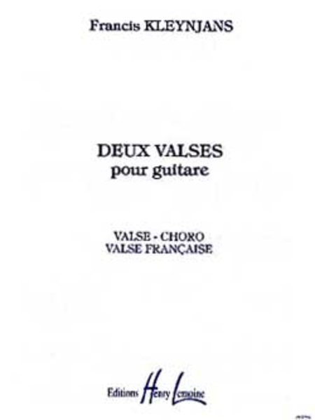 Valses (2) by Francis Kleynjans Acoustic Guitar - Sheet Music
