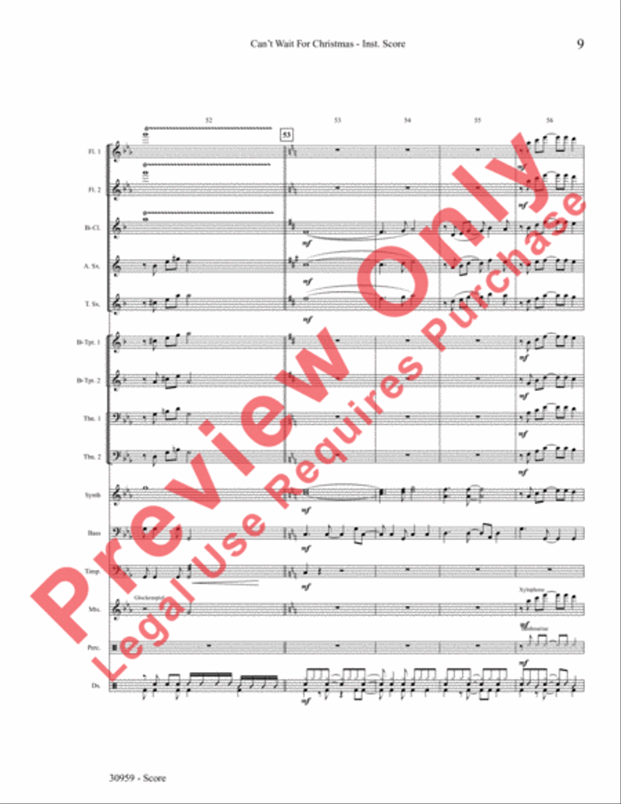 Can't Wait for Christmas Choir scores gallery preview page 10
