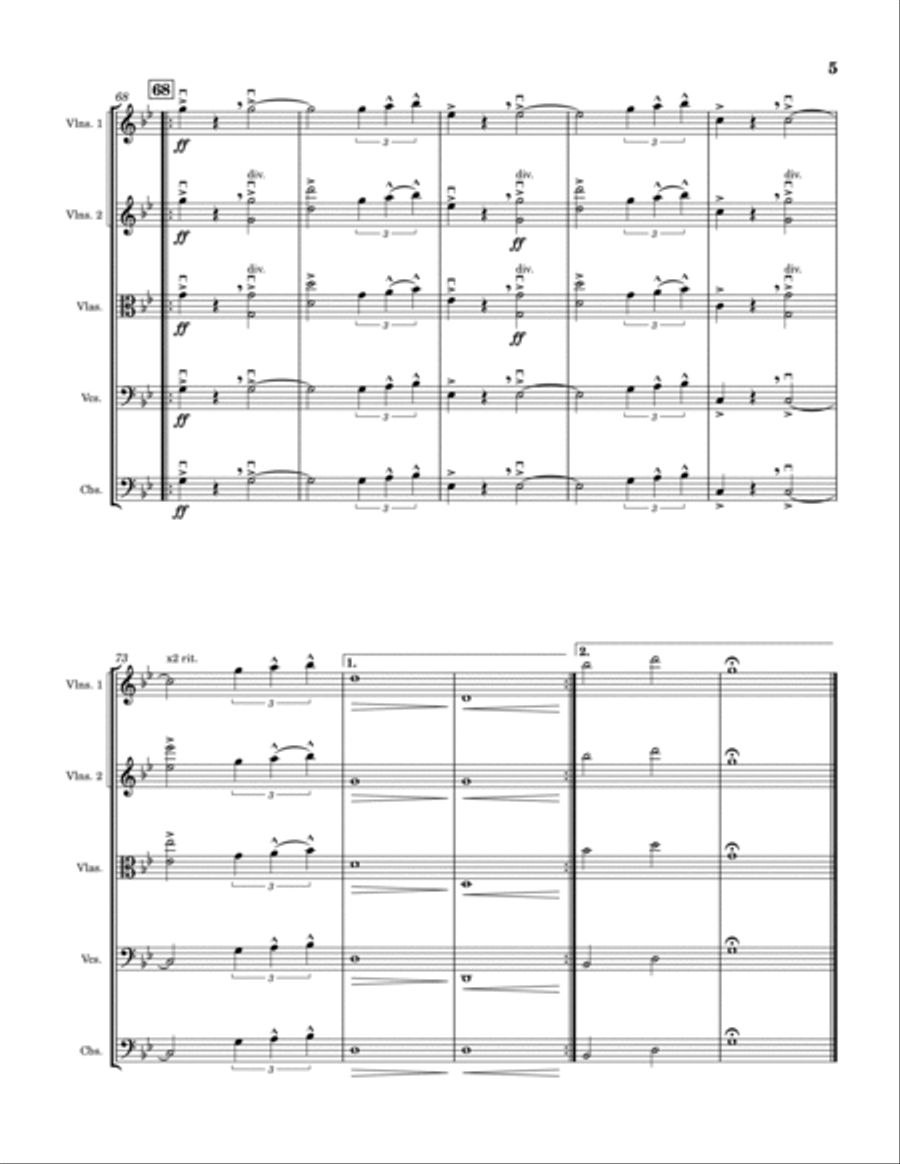 Loki Green Theme String Orchestra scores gallery preview page 5