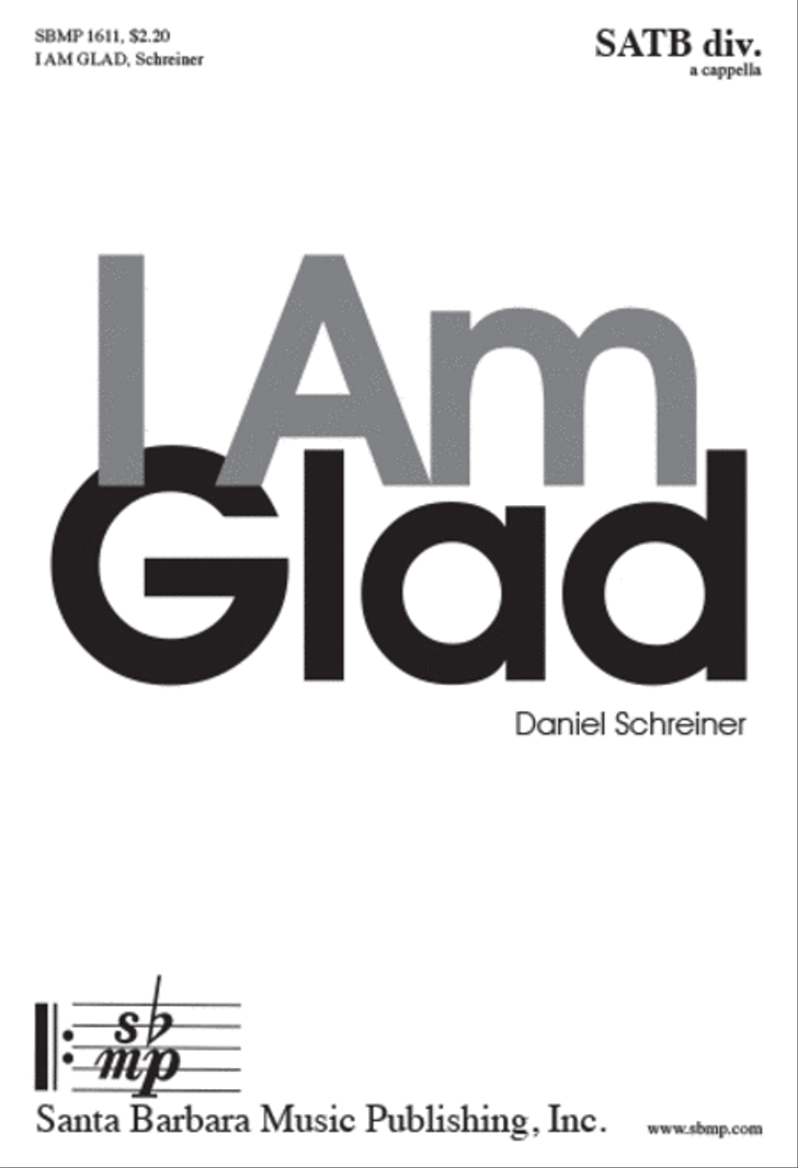 Book cover for I Am Glad - SATB divisi octavo