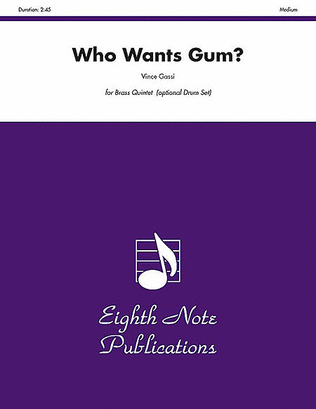 Book cover for Who Wants Gum?