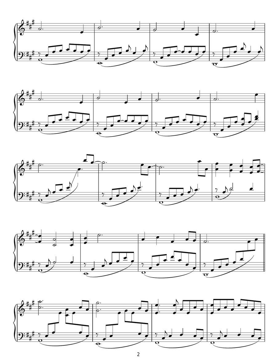 Hide And Seek Piano Solo scores gallery preview page 2