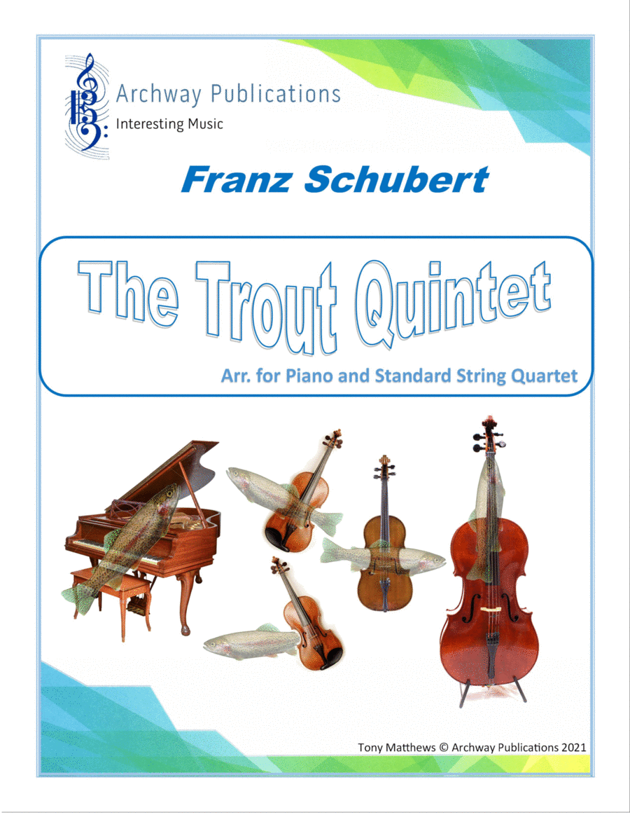 Franz Schubert - Trout Quintet (Full Score) Piano Quintet scores gallery preview page 1