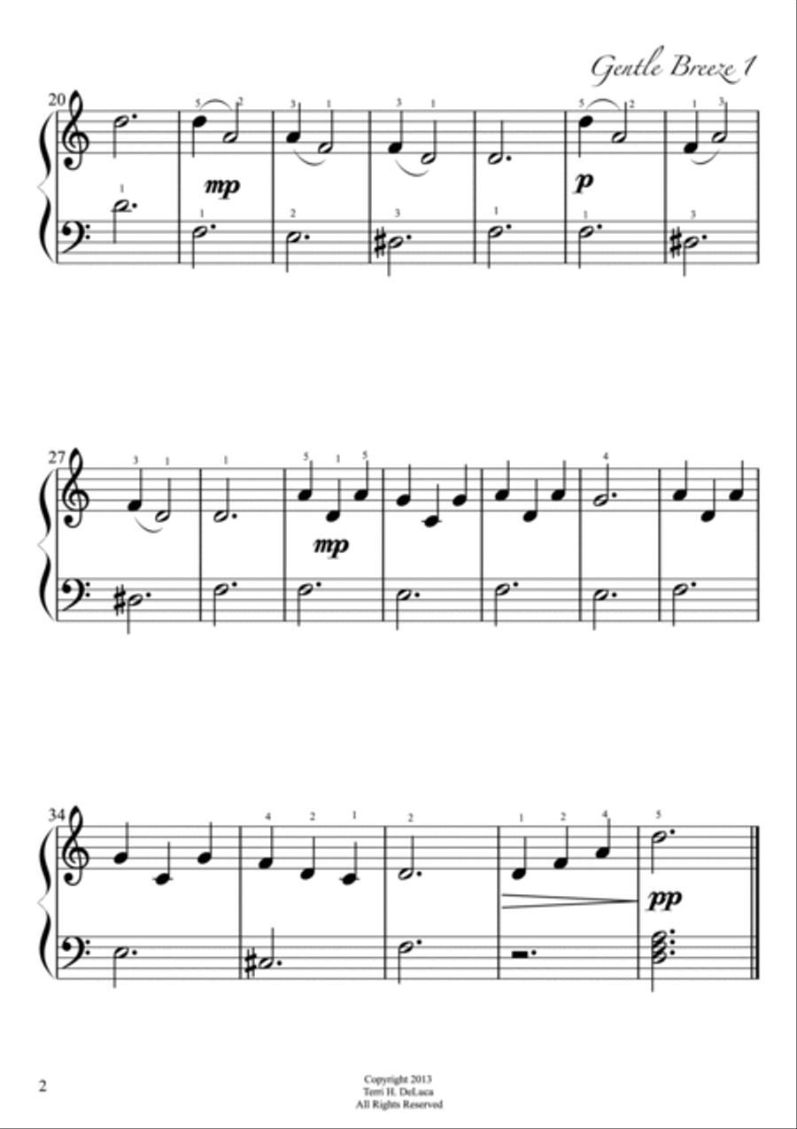 Gentle Breeze Levels 1,2,3,4 Piano Method scores gallery preview page 3