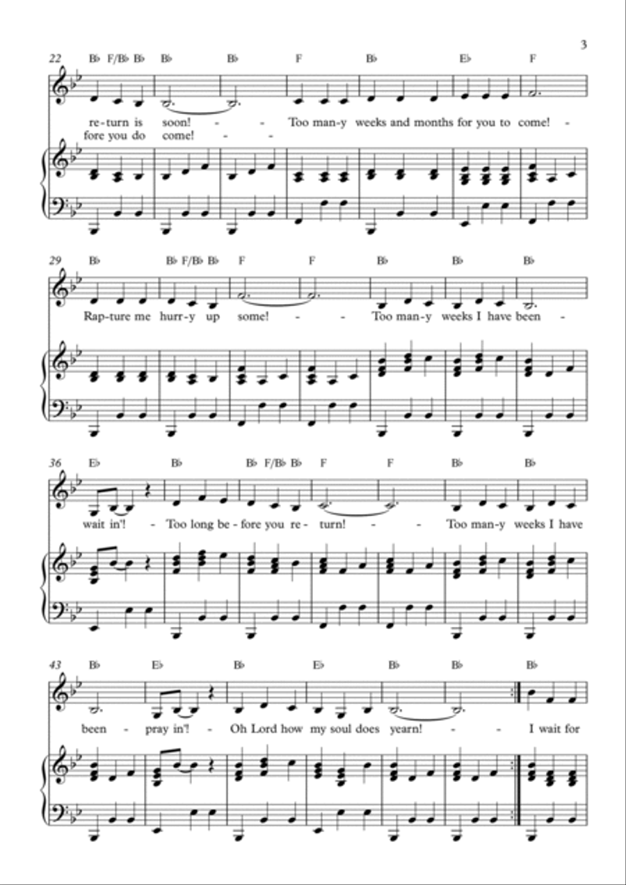 Too Many Weeks Too Many Weeks Voice scores gallery preview page 3