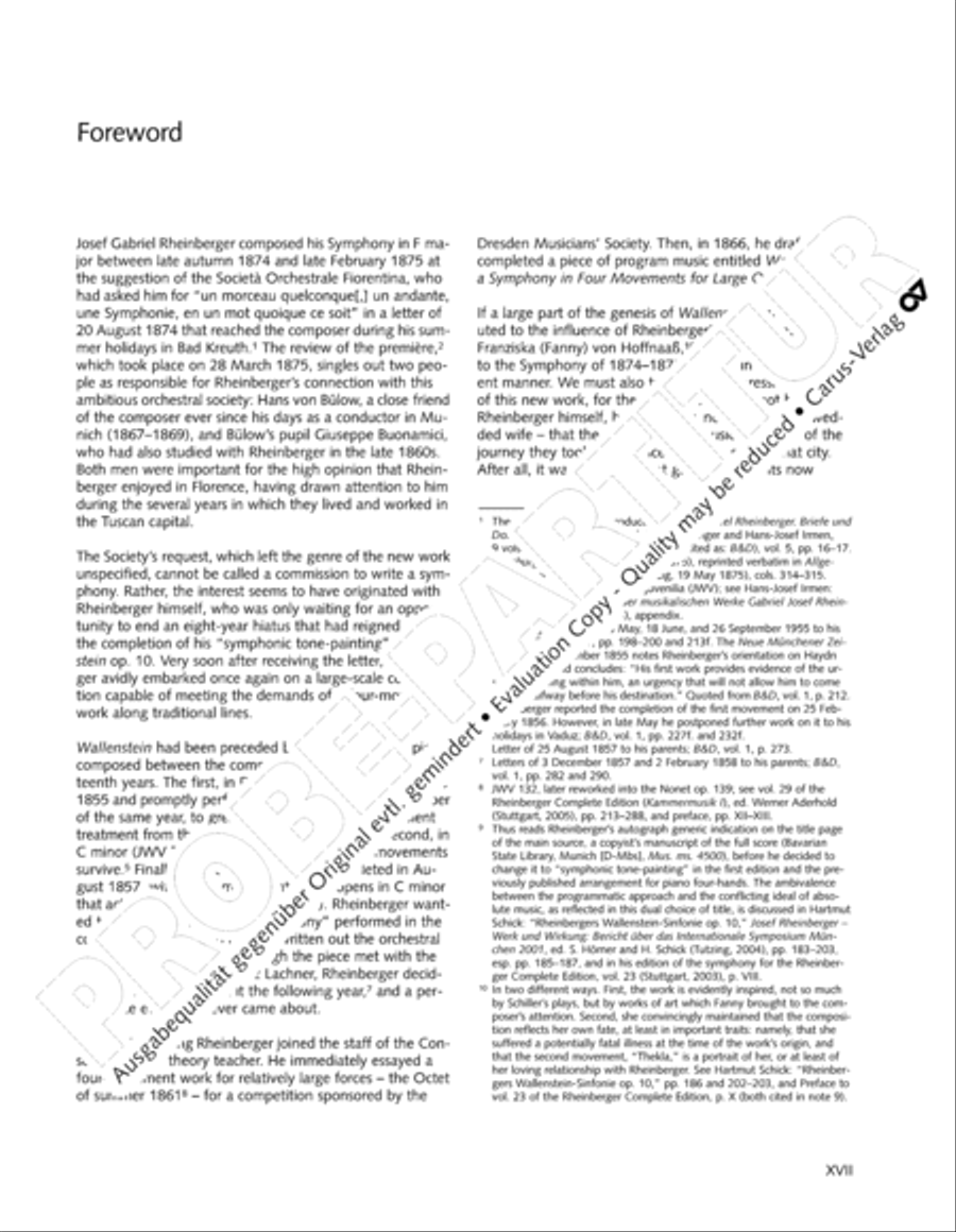 Rheinberger (Gesamtausgabe, Bd. 24) Orchestra scores gallery preview page 18