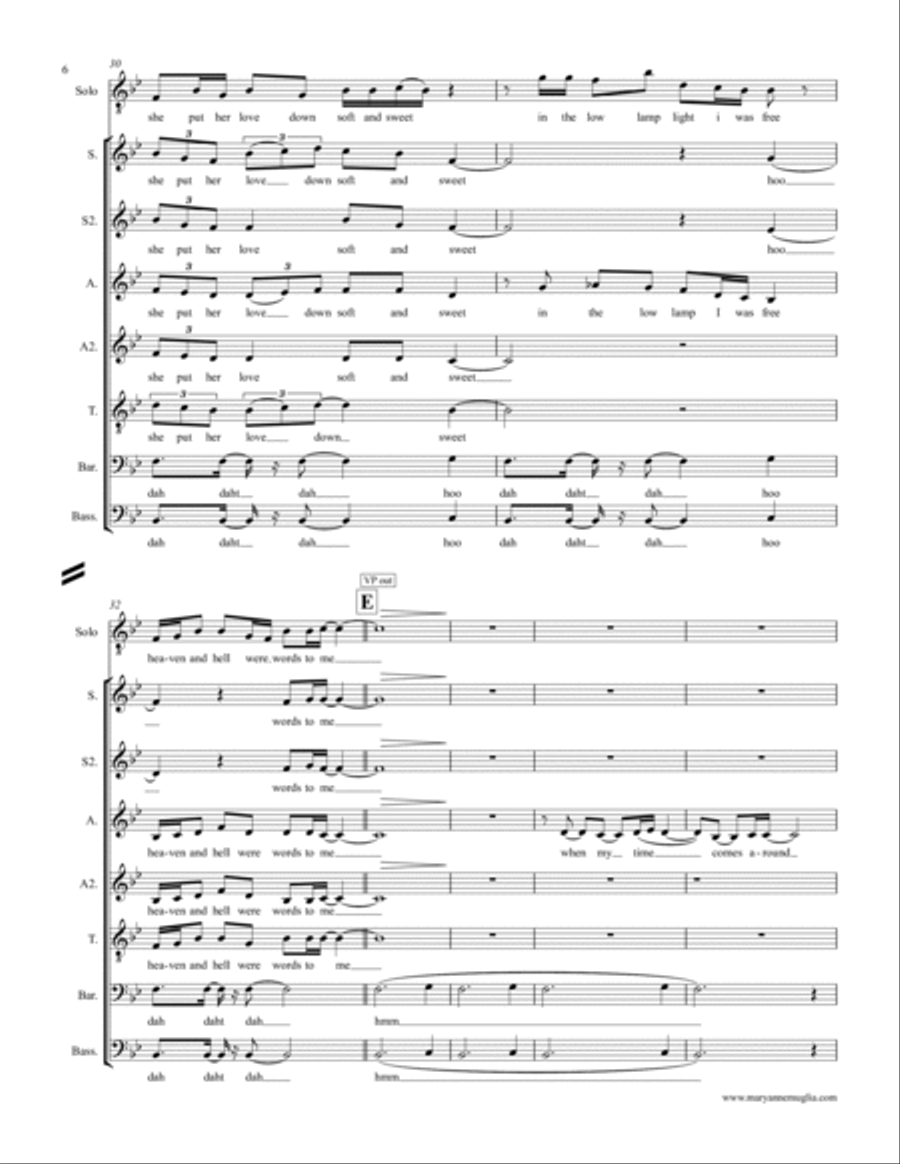 Work Song Work Song Divisi scores gallery preview page 6