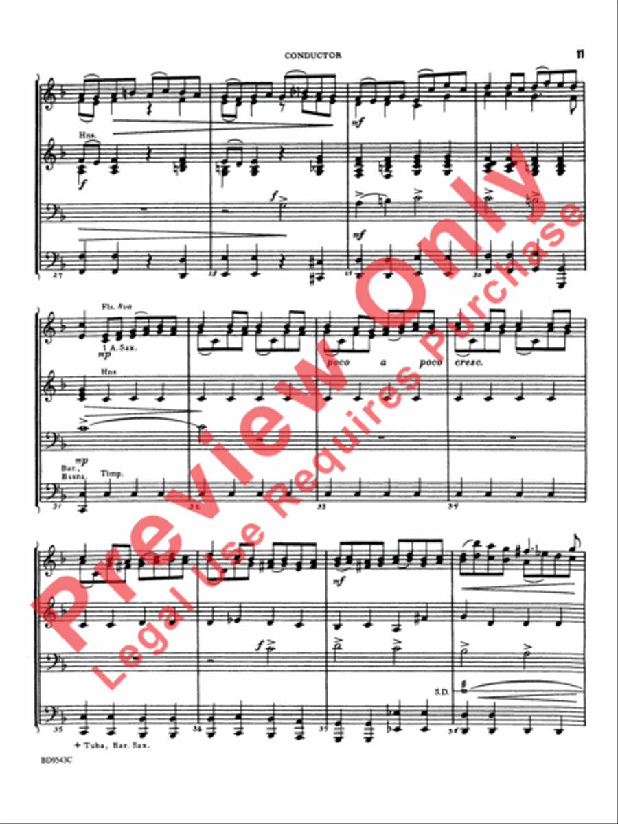 Three Chorale Preludes Three Chorale Preludes Concert Band scores gallery preview page 12