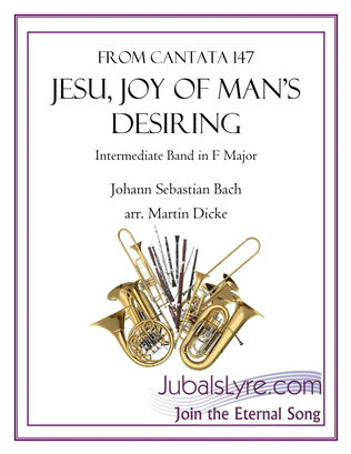 Jesu, Joy of Man's Desiring (Intermediate Band in F Major)