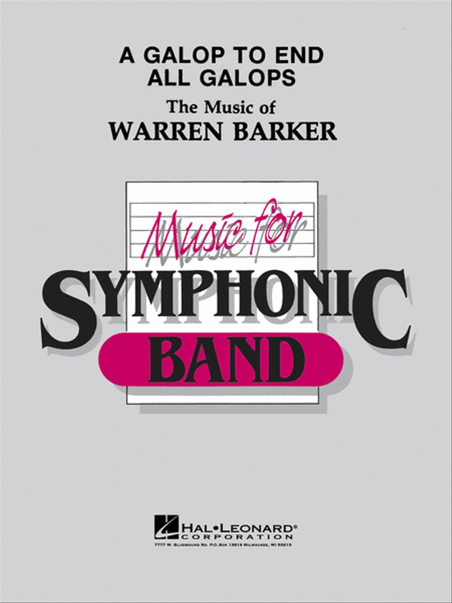 A Galop to End All Galops Concert Band scores gallery preview page 1