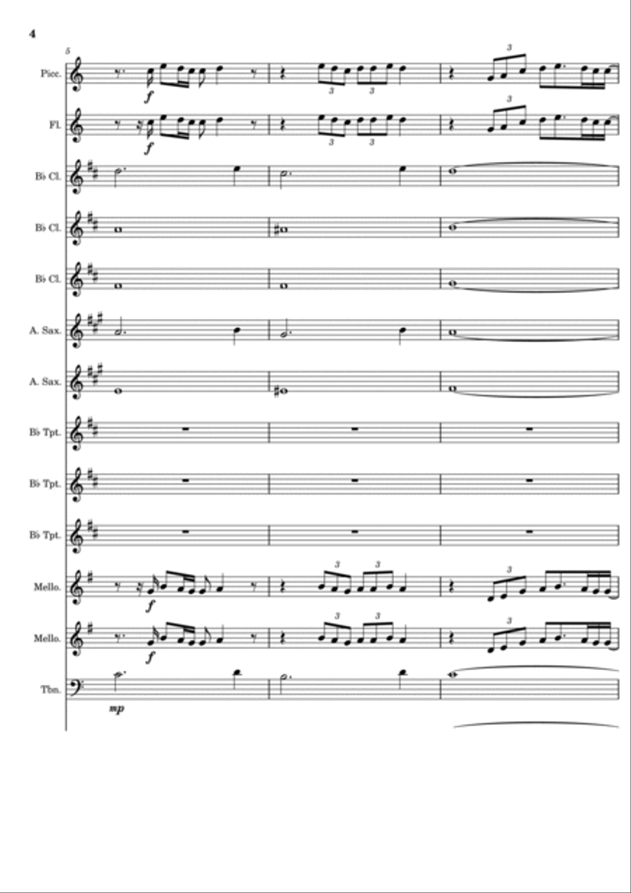 Heartbreak Anniversary Heartbreak Anniversary Marching Band scores gallery preview page 4
